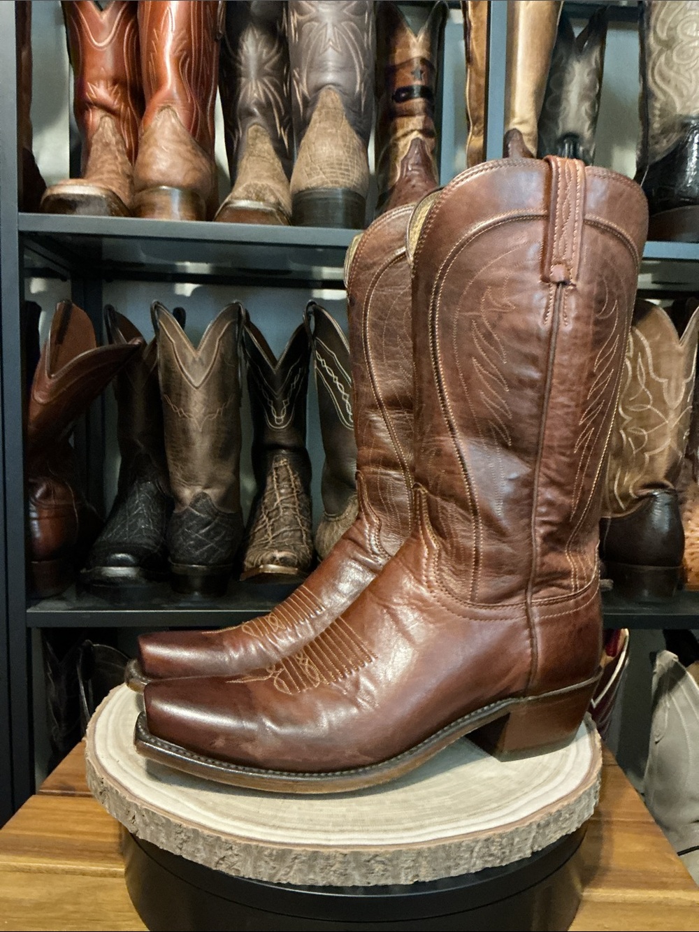 Lucchese Bart | Brown Calf Leather | 9D - Picture 5 of 9